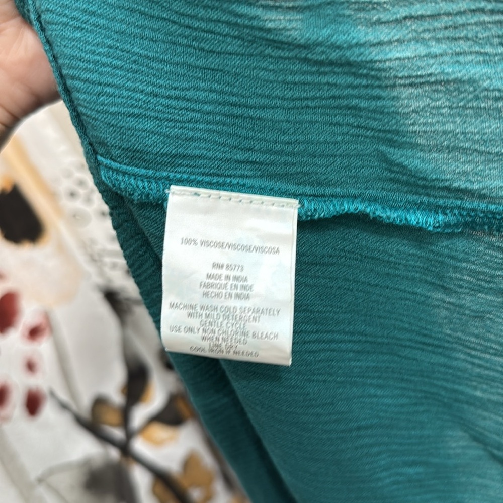 SOLD Women’s O’Neill Saltwater Solids Avery Cover-Up Teal Dress. Size XS - Picture 10 of 13